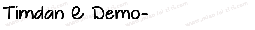 Timdan E Demo字体转换